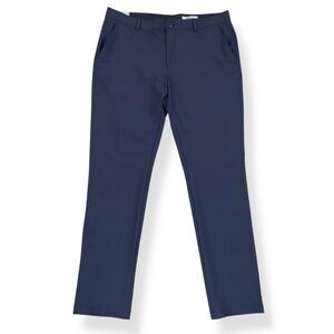 Greg‎ Norman Pants Men 38x34 (ACTUAL 38x32) Blue Slim Leg Performance Golf NWT